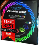 TOSY Flying Disc - 16 Million Colors RGB or 36 LEDs, Extremely Bright, Smart Modes, Camping Essentials for Teens/Kids/Adults/Men/Boys/Girls, Auto Light Up, Rechargeable, Waterproof, 175g by TinyTreasures Baby Boutique