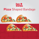BioSwiss Bandages, Pizza Shaped Self Adhesive Bandage, Latex Free Sterile Wound Care, Fun First Aid Kit Supplies for Kids, 24 Count by TinyTreasures Baby Boutique