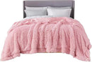 Bedsure GentleSoft Fluffy Pink Blankets Queen Size for Bed, Thick Sherpa Faux Fur Fleece Fuzzy Plush Winter Warm Heavy Soft Full Queen Blankets, Bedroom Decor Pink Gifts Cozy Gifts for Women, 90x90 by CozyNest Decor