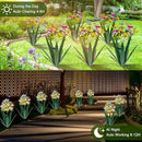 Homight Solar Metal Agave Butterfly Flower Stick Garden Sculpture - Outdoor Christmas Lights With Swaying Butterfly Sunflower - Solar Outdoor Gift (3 PCS Green) by GreenHaven Gardens