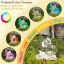 Fairy Garden Statue ，Solar Garden Decor ，Fairy Statue Outdoor with Glass Ball ，Waterproof Outdoor Decor，Suitable for Yard, Lawn ，Ideal for Holiday Giving (Left) by CozyNest Decor