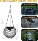 Solar Lanterns Outdoor, Brighter Metal Solar Hanging Lanterns, IP65 Waterproof Solar Lights Outdoor, Gardening Gifts & Decor for Garden Yard Patio Pathway by GreenHaven Gardens