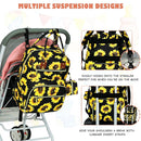 Baby Diaper Bag Backpack, Travel Diaper Bags for Baby Girl Boy Large Capacity Baby Bag Backpack for Women Sunflower by TinyTreasures Baby Boutique