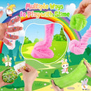 LAWOHO 6 Packs Bunny Pink Slime Kit -Cloud Clear Butter Slimes with Easter Charms & Add-ins, Soft Fluffy Slimes Kits for Girls & Boys, 360ml Pink & Green Easter Slime Making Kit Party Favor for Kids by TinyTreasures Baby Boutique