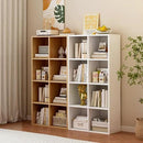 8-Cube Storage Shelf Bookcase - Wooden 4-Tier Floor Standing Open Bookshelf for Home and Office, Display Cabinet, Oak by CozyNest Decor
