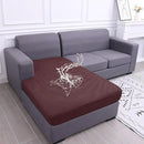 hyha Waterproof Sectional Couch Covers, Non Slip Sofa Couch Cushion Covers L Shape, Thick Stretch Jacquard Fabric, Washable Sofa Slipcovers with Elastic Bottom (1 Piece for Chaise, Chocolate) by CozyNest Decor