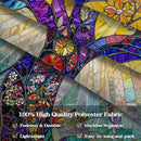 Lunerfex Tree of Life Tapestry Stained Glass Tapestry Wall Decor Tapestries for Bedroom Art Tapestries Wall Hanging for Bedroom Living Room Glass-Tree-02 60"x80" by CozyNest Decor