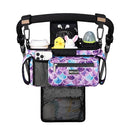 TOPDesign Universal Baby Stroller Organizer, Stroller Caddy with Detachable Mesh Bag & Heightened Insulated Cup Holders & Non-Slip Secure Hooks Accessories, Fits Most Strollers (Mermaid) by TinyTreasures Baby Boutique