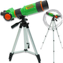 Nature Bound Telescope for Kids and Beginners, 16X Magnification and 15mm Lens for Indoor and Outdoor Use - Adjustable Tripod Included - for Kids Ages 6+, Green (NB538) by TinyTreasures Baby Boutique