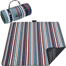 HX&OD Outdoor Picnic Blanket Extra Large, 80''*80'' Waterproof Picnic Mat with Stakes Foldable Camping Blanket Portable with Carry Strap for Beach Mat (Red, 80''*80'') by TinyTreasures Baby Boutique
