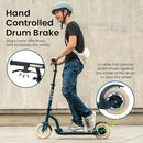Aero Big Wheels Kick Scooter for Kids 6+, Teens & Adults | Light Up Wheels, Hand Brake, Rubber Deck Mat & Shock Absorption | Foldable & Height Adjustable by TinyTreasures Baby Boutique