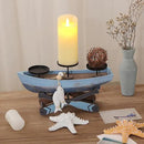 Nautical Votive Candle Holder, Ocean Themed Farmhouse Boat Candle - Marine Beach Style Handmade Decor for Home, Office, Housewarming Gifts by CozyNest Decor