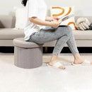 B FSOBEIIALEO Storage Ottoman Cube, Heart Shaped Ottomans with Storage Foot Stool Footrest for Lving Room, Boucle Ottoman Seat for Dorm Room,Faux Teddy Fur, Grey 15"x15"x15" by CozyNest Decor