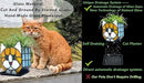 Tiffany Style Orange Cat Stained Glass Flower Pots,Indoor Plant Display, Orange Cat Small Pots for Plants, Gift for Cat Lovers,4.6x5.15x2.3 in （Excluding Plants） by GreenHaven Gardens
