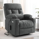Power Lift Recliner Chair for Elderly with Extended Footrest, Infinite Position Lay Flat Recliner Chair for Adult W/Massage & Heating, Adjustable Headrest, 3-Motor Zero Gravity,Cup Holder, Fabric by CozyNest Decor