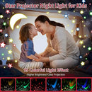 Star Projector Night Light for Kids, Baby Night Lights with Snowflake & Starry Theme, 360 Degree Rotation, 15 Mode Color Changing, Birthday Gift Toys by CozyNest Decor