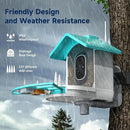 Smart Bird Feeder with Camera, 2K HD Bird Feeders for Outdoors with Solar Panel, Al Identification, Idea Gift, Blue by CozyNest Decor