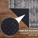 Keen Home Design 2x10 Rug - Machine Washable Runner Rug with Non-Slip Backing, Ideal for Hallway, Entryway, Kitchen, Laundry Room - Vintage, Easy Clean, Durable, Low Pile - (2'6" x 10') by CozyNest Decor