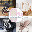 COOLBEBE New Babybody Support & Strap Covers Set for Newborn Infant Toddler- Extra Soft Stroller Cushion Pads Car Seat Insert, Perfect for Carseats, Strollers, Swings, Pink by TinyTreasures Baby Boutique