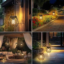 Solar Lanterns Outdoor Waterproof, Upgraded Powered Hanging Solar Lights for Outside, Auto On/Off, Brighter Hanging Outdoor Decor Lights for Yard Garden Patio Pathway 2 Pack by GreenHaven Gardens