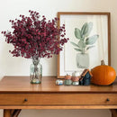 Sggvecsy 15 Pcs Babys Breath Artificial Flowers Gypsophila Bouquets Bulk Real Touch Fake Silk Flowers for Home DIY Floral Arrangement Table Centerpiece Fall Thanksgiving Autumn Decoration (Burgundy) by CozyNest Decor
