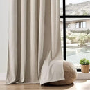 Joydeco Faux Linen Curtains 84 Inch Length 2 Panels Set, Light Filtering Curtains for Bedroom, 52 Inches Wide Living Room Drapes with Rod Pockets(52x84 inch, Linen) by CozyNest Decor