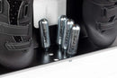 Wall Bike Rack | Bike Storage Wall Mount System | for Race Bicycles (Happy Black) and Mountain Bikes | Bike Shelf | Indoor Bike Wall Bracket | Store Your Helmet and Shoes | Home and Garage by GreenHaven Gardens