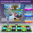 FWFX Wireless Dance Mat for TV, 2-Player Musical Electronic Dancing Pad for Kids & Adults, for Family Party Games, Exercise, Yoga & Fitness - Birthday for Boys & Girls(Green) by TinyTreasures Baby Boutique