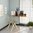 Acrylic Desk, Modern Study Table for Home Office - Extended Surface Multi-Purpose Console & Entryway Table, Sturdy Lightweight Design (42.5-inch, Orange) by CozyNest Decor