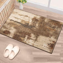 Kelarea 2x3 Brown Entryway Rug, Washable Abstract Small Rugs Non-Slip Low Pile Throw Rugs for Kitchen Floor, Front Door, Bedroom Bedside by TinyTreasures Baby Boutique