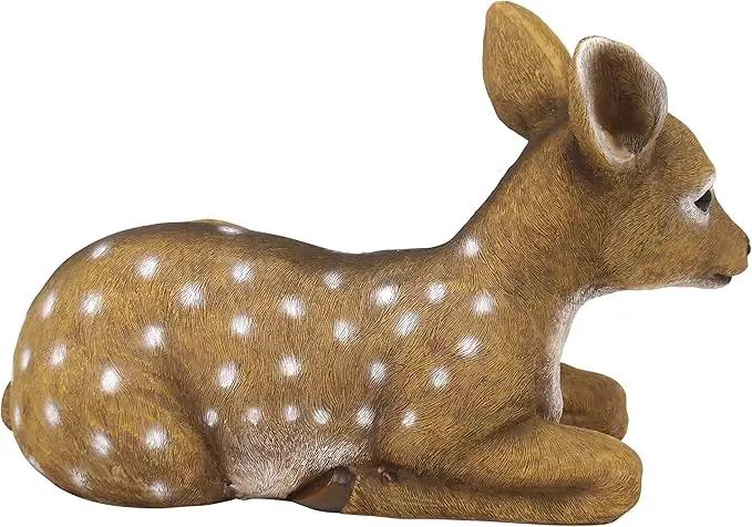 Design Toscano QM2787100 Darby, The Forest Fawn Baby Deer Statue, full color, photo 3 of 7
