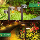 Solar Pathway Lights Outdoor Waterproof, 4 Pack with 8 Head Solar Lights Outdoor Super Bright Up to 12Hrs, Auto On/Off Garden Light for Yard Patio Path Walkway Driveway Outside Decor by CozyNest Decor