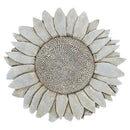 NAT & Jules Sunflower Shaped Dimensional Indoor Outdoor 12 inch Cast Resin Decorative Garden Stepping Stone, Patio, Walkway Sculpture Yard Art, Stone Grey by CozyNest Decor