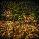 2 Pack Solar Hummingbird Lanterns Outdoor Hanging Decor Lantern,Waterproof Hollow Out Metal Decorative Garden Light,Graceful Decoration for Patio,Yard,Landscape,Walkway,Festival by GreenHaven Gardens