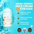 Award-Winning Kids Face Cream - Gentle & Calming Moisturizer with Natural Ingredients for Sensitive & All Skin Types - Fragrance-Free by TinyTreasures Baby Boutique