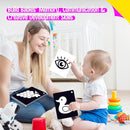 50PCS High Contrast Baby Flashcards, 100 Pages Black & White Visual Stimulus Flash Cards, Brain Development Cards Set Montessori Sensory Toys for Infants Newborn Boy Girl Baby Tummy Time (0-3 Months) by TinyTreasures Baby Boutique