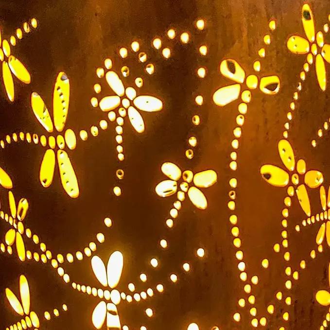 Mothers Day Gifts, 4 Packs Solar Lanterns Outdoor Hanging Lantern Lights, 4 Dragonfly Hollowed-Out Metal Decor Lantern, Waterproof LED Decorative Garden Light Gifts, photo 7 of 7