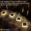 Lacasa Outdoor Solar Light, 4 Pack 30LM IP68 Waterproof Solar Garden Light Auto On/Off Solar Lighting for Stairs Paths Paths Paths Patio Deck Dock, Warm White 2700K by GreenHaven Gardens