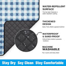 TigeJoy Extra Large Picnic Blanket Waterproof Foldable 60''x80'', Outdoor Picnic Mat Beach Blanket Sandproof for Park, Grass, Travel, Hiking, Camping Essentials, Gingham Picnic Blanket by TinyTreasures Baby Boutique