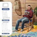 Yellow Rocking Chair Cushion Indoor Outdoor High Back Seat Pad Soft Chair Cushion for Patio Porch Garden Kitchen Office by GreenHaven Gardens