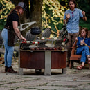 Breeo Smokeless Fire Pit (X Series 42, Corten Steel, Lid Included) | 46 inch Smokeless Firepit for Outside | 190 Pounds | Ideal for Large GatheringsCompatible with Wide Range of Breeo Accessories by GreenHaven Gardens