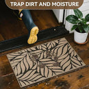 Front Door Mat Indoor Outdoor Entrance, 31''x47'' All-Season Waterproof Welcome Mat, Heavy Duty Non-Slip Rubber Backing, Patio Porch Doormat, Low Profile, Trap Dirt and Moisture, Brown by CozyNest Decor