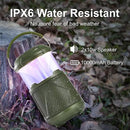 Outdoor Lantern Portable Bluetooth Speaker: IPX6 Waterproof Wireless Speaker with LED Light for Camping Patio Yard Party Hiking Gift for Men Women Father by GreenHaven Gardens