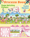 Benresive Reusable Sticker Book for Toddlers 2-4 Years, Fun Travel Stickers for Kids, Waterproof Sticker Books for Toddlers 1-3, Crafts Activities for Todddlers 1-3 2-4 3-5 - Princess by TinyTreasures Baby Boutique