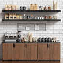 Heimlove 55 Inch Long Floating Shelves for Wall,9.3" Deep Black Floating Shelf Set of 2,Large Display Shelf & Storage Shelf,Wall Mounted Shelves for Bedroom Living Room Kitchen Office by CozyNest Decor