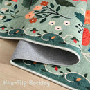 Runner Rug for Hallways Kitchen Rug Non Slip 2'x 6' Washable Rugs with Rubber Backing Soft Floral Carpet Runner for Hallways, Kitchen, Laundry, Bedroom, Bathroom(Green) by CozyNest Decor