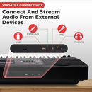 Pyle 61-Key Digital Karaoke Keyboard Piano – Portable Electronic Music Keyboard with Stand, Stool, Mic Input, Stereo Speakers, Record & Playback, Teaching Functions & Case Bag by TinyTreasures Baby Boutique