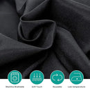 Surmente 132 inch Round Tablecloths -5 Pack Black Round Table Cloths, Polyester Fabric Table Covers for Wedding, Party, Banquet, or Restaurant by CozyNest Decor