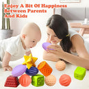 Sensory Balls for Baby, Soft Textured Multi Sensory Toys Montessori Toys for Babies Toddler Ball Toys Gift Set BPA Free Montessori Infant Baby Toys 6 to 12 Months by TinyTreasures Baby Boutique