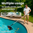 XtremepowerUS 17" Wide Pool Net, Professional Swimming Pool Leaf Skimmer Nets for Cleaning Double-Layer Deep Net Easy Scoop Edge,Debris Pickup by GreenHaven Gardens